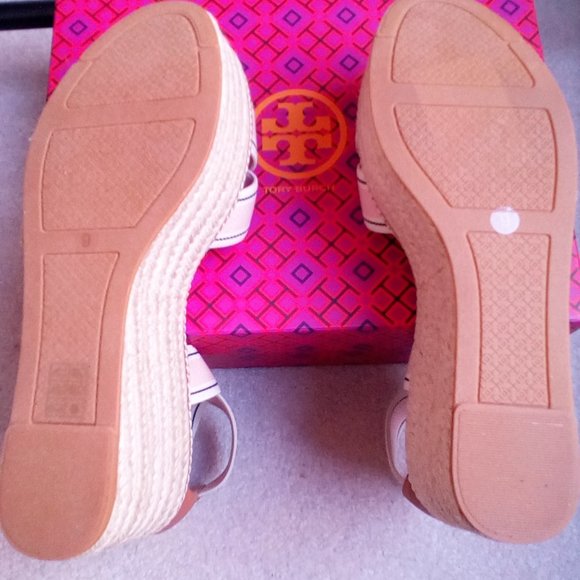Tory Burch Frieda Platform Espadrille Sandals  NEW - Picture 9 of 10